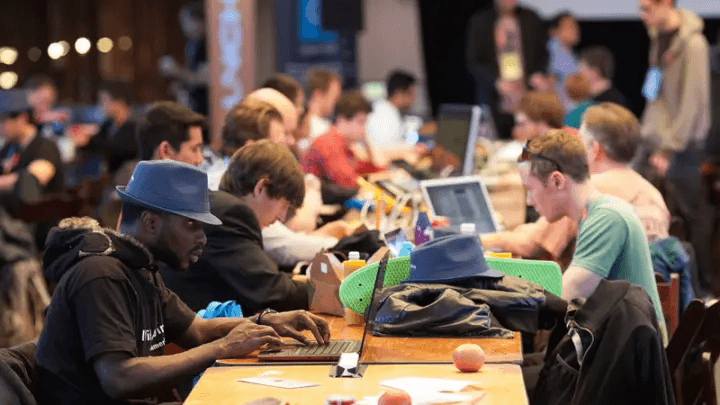 Our team working together